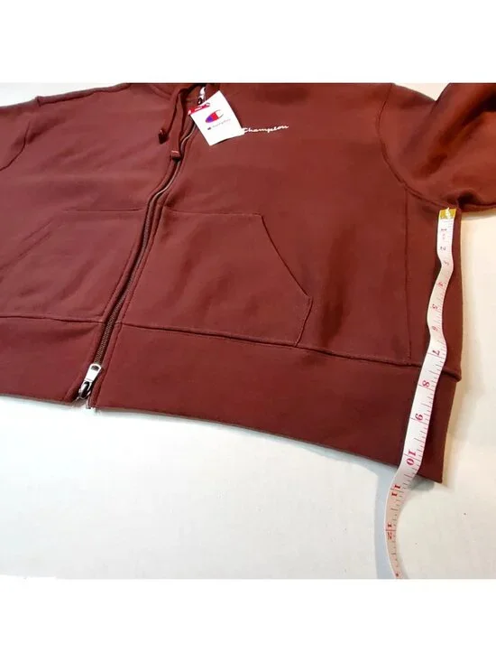 Champion Women Maroon Hoodie Size XXL Loose Fit Cotton Blend USA Athlete - Picture 5 of 11